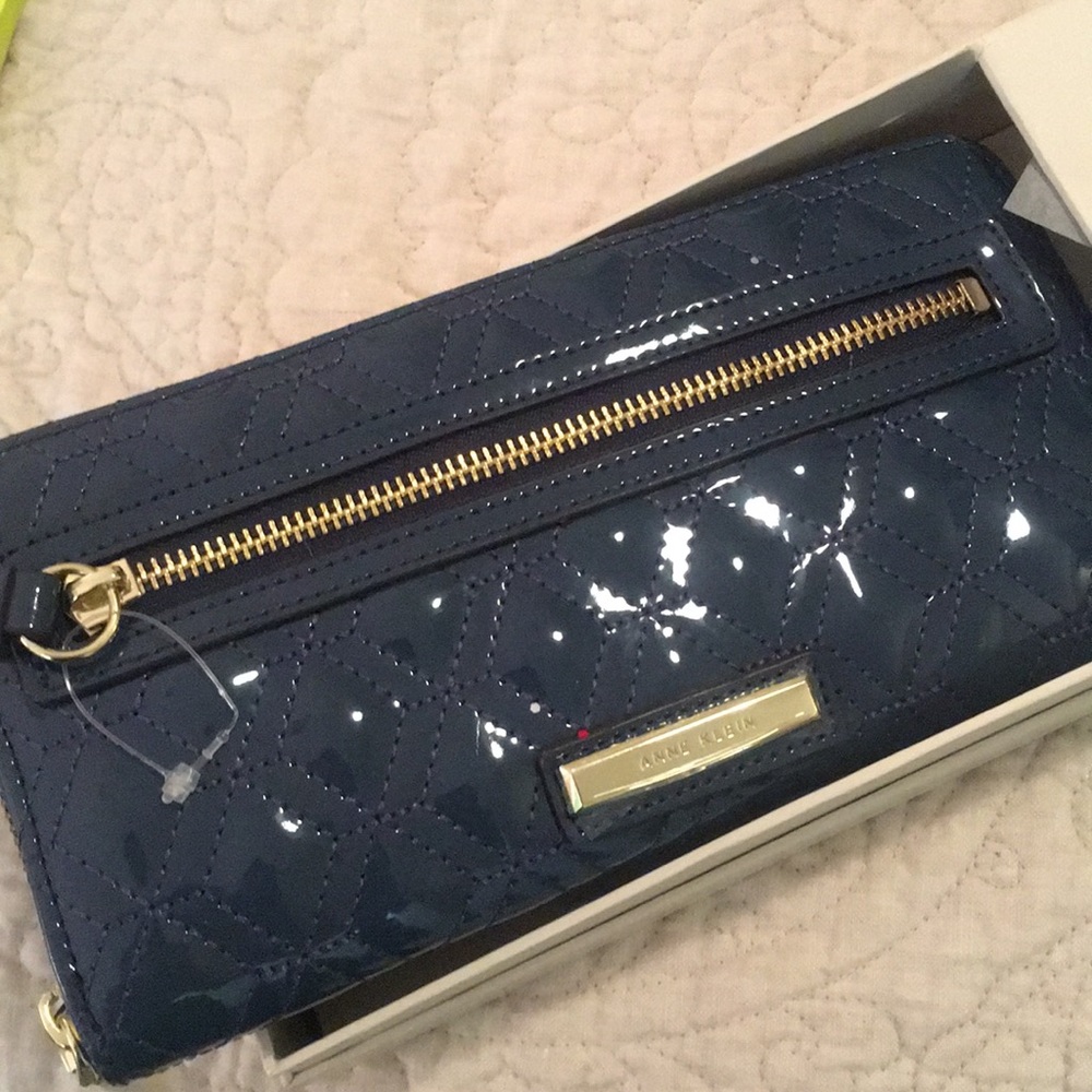 NWT Blue Leather Wallet